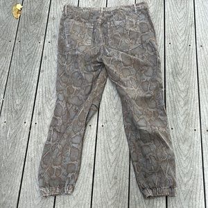 Jumpsuits | Sundry Python Zip Jogger 